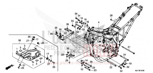 FRAME BODY CRF1000AG de 2016
